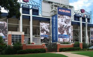 Custom Banners at Auburn University's Jordan Hare Stadium 